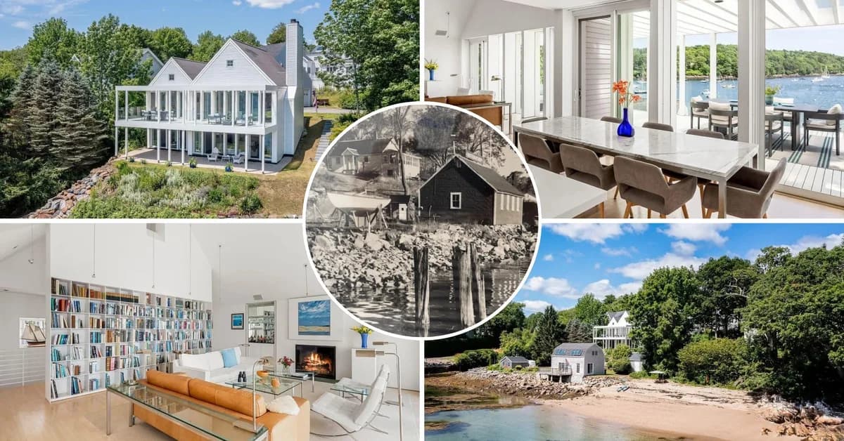 Couple Turns $58K Abandoned 'Outhouse' in Maine Into Stunning $5.2 Million Beach Retreat That Will Provide for Their Kids for Years to Come