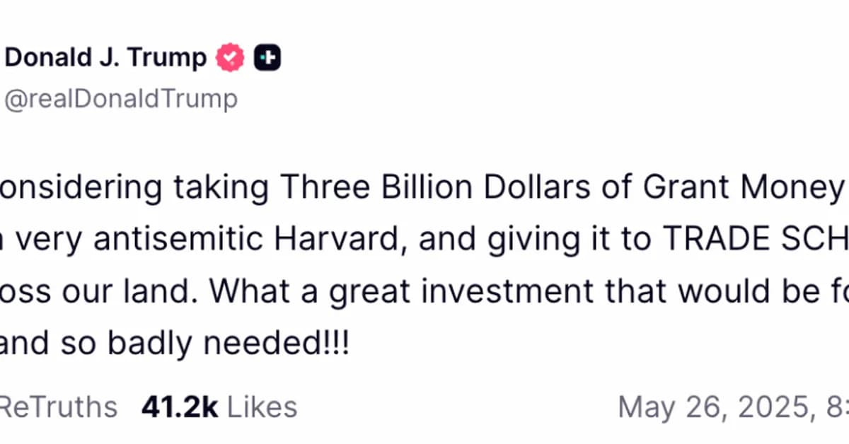 Trump Sues Harvard, Blames The Jews