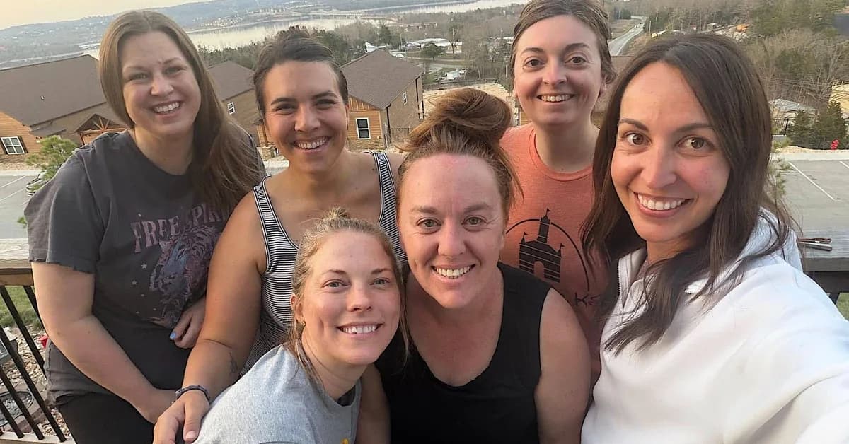 I go on spring break with 5 of my mom friends and our 16 kids. It's more fun than it may sound.