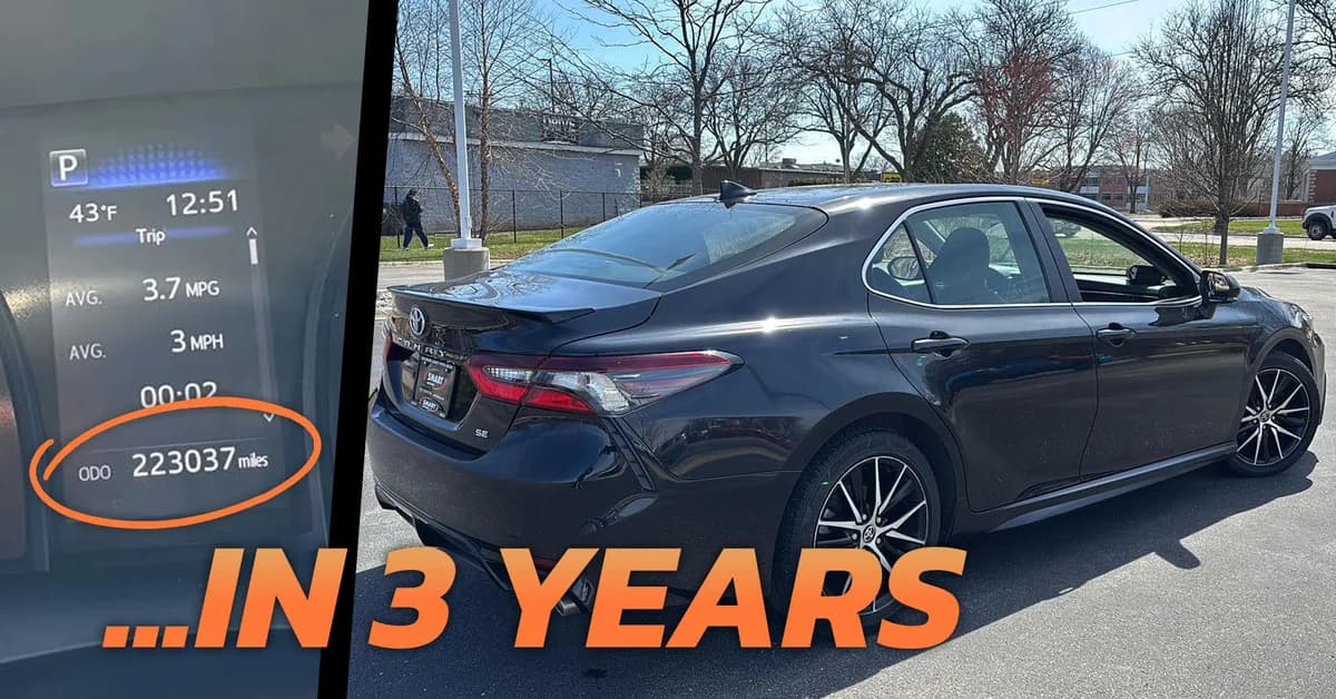 Somebody Put 223,000 Miles on a 3-Year Toyota Camry Lease and Walked Away