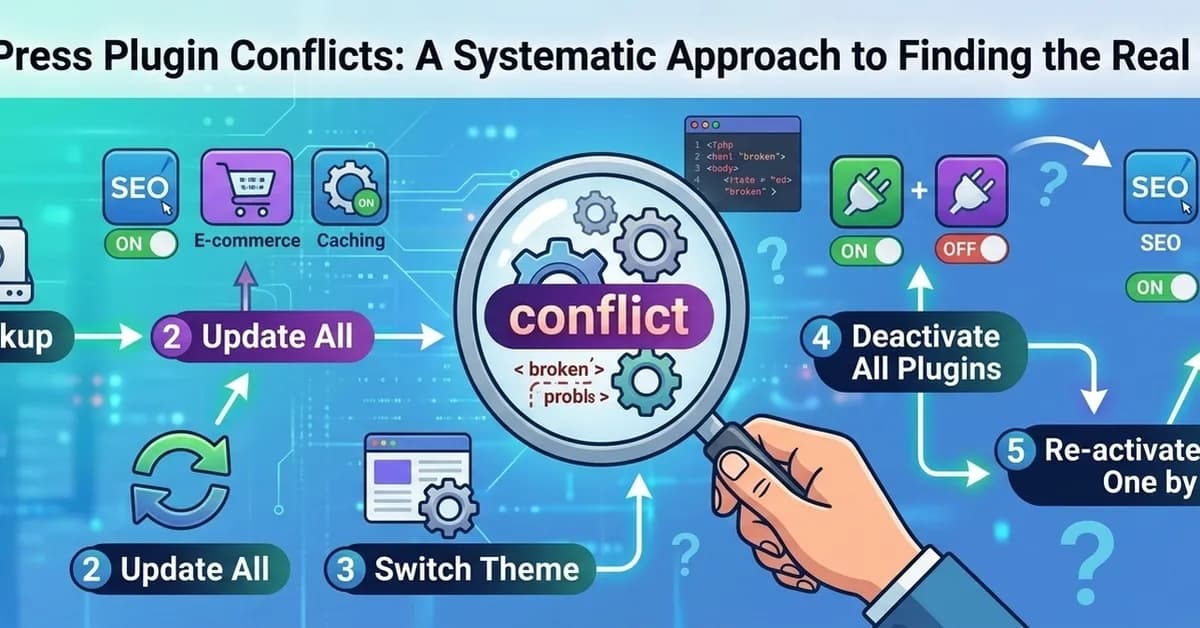 WordPress Plugin Conflicts: A Systematic Approach to Finding the Real Cause