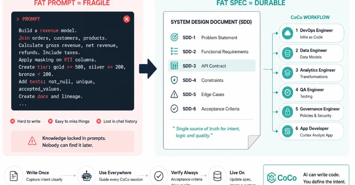 The Missing Layer in AI Data Pipelines: Designing with Spec-Driven Development