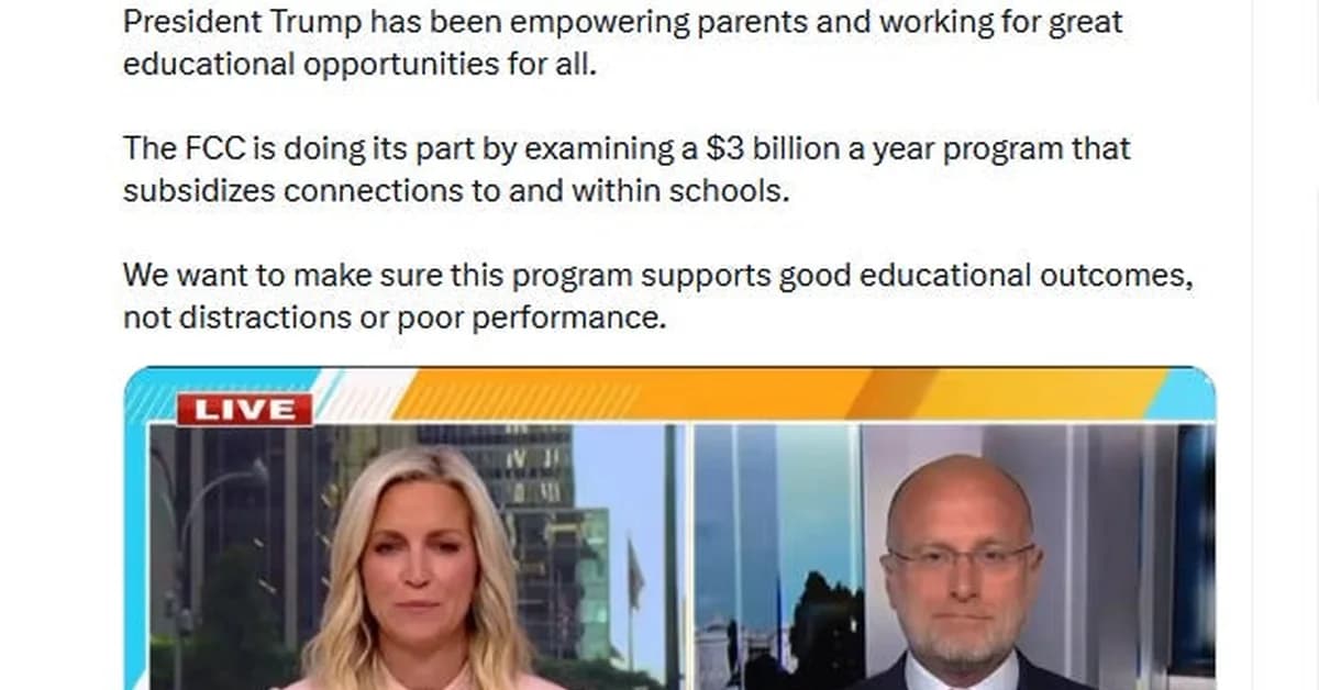 Brendan Carr Prepares To Make Broadband Shittier, Censored, And More Expensive For U.S. School Kids