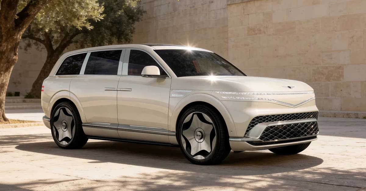 Genesis GV90 revealed as electric flagship with Rolls-Royce-style doors