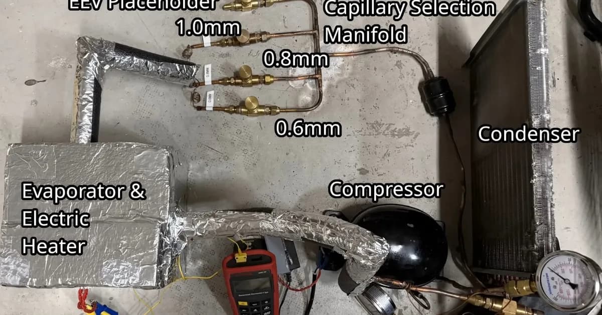 Testing Refrigerants and Capillary Tubes to Find Peak Performance