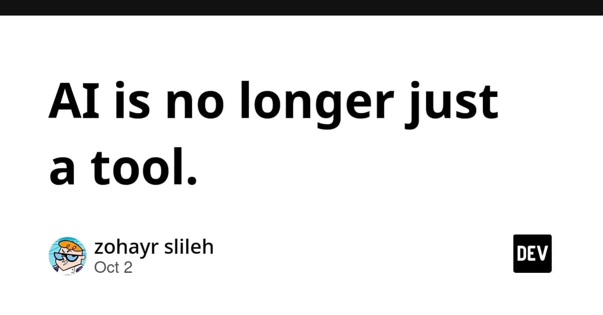 AI is no longer just a tool.