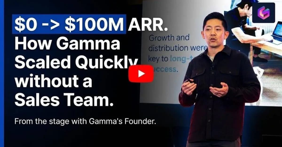 Gamma's CEO: Why Getting to $100M ARR Without A Sales Team Worked. And Why It Was a Mistake.