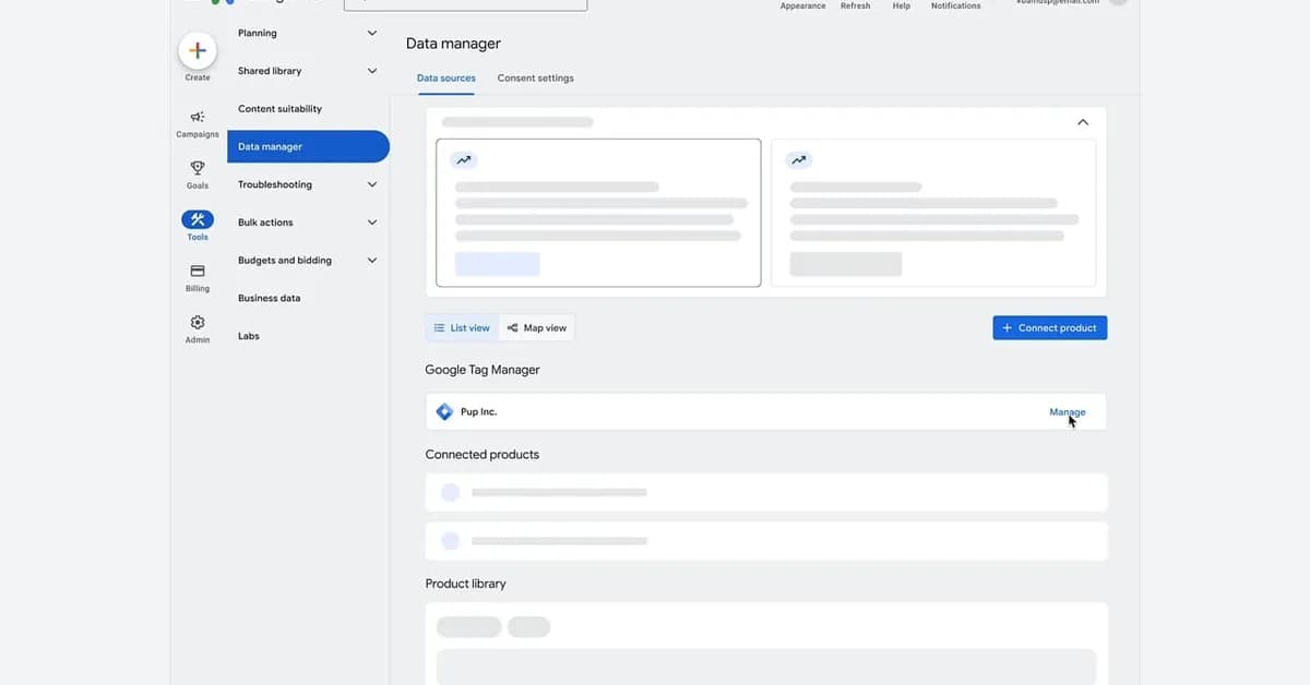 Google Ads surfaces Tag Manager controls inside its interface