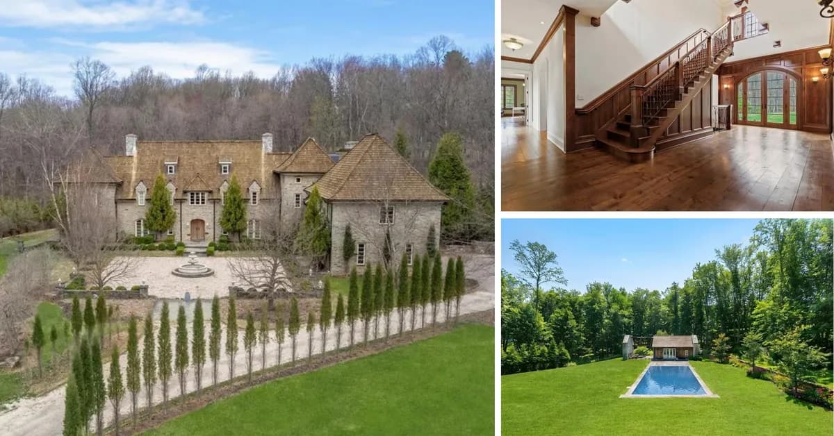 'Spectacular' Stone Estate Built With 100-Year-Old River Beams Lists in Westchester for $5.8 Million: 'The Pinnacle of Guard Hill'