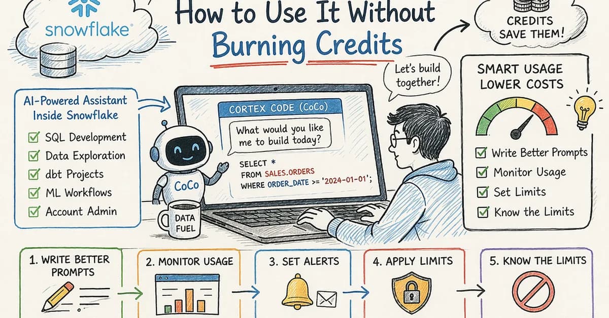 Cortex Code in Snowflake: How to Use It Without Burning Credits
