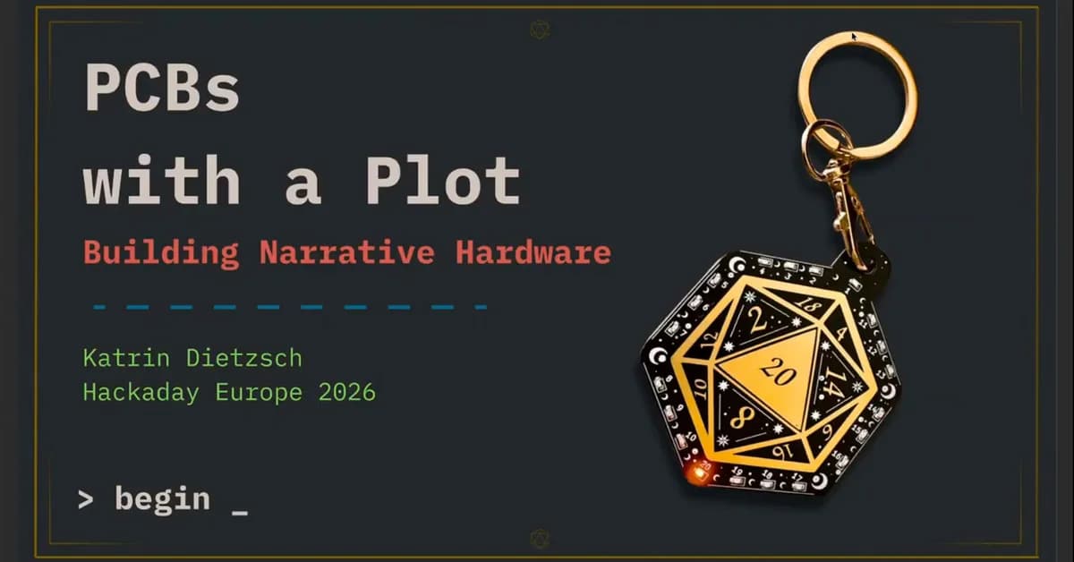 Hackaday Europe 2026: PCBs With A Plot