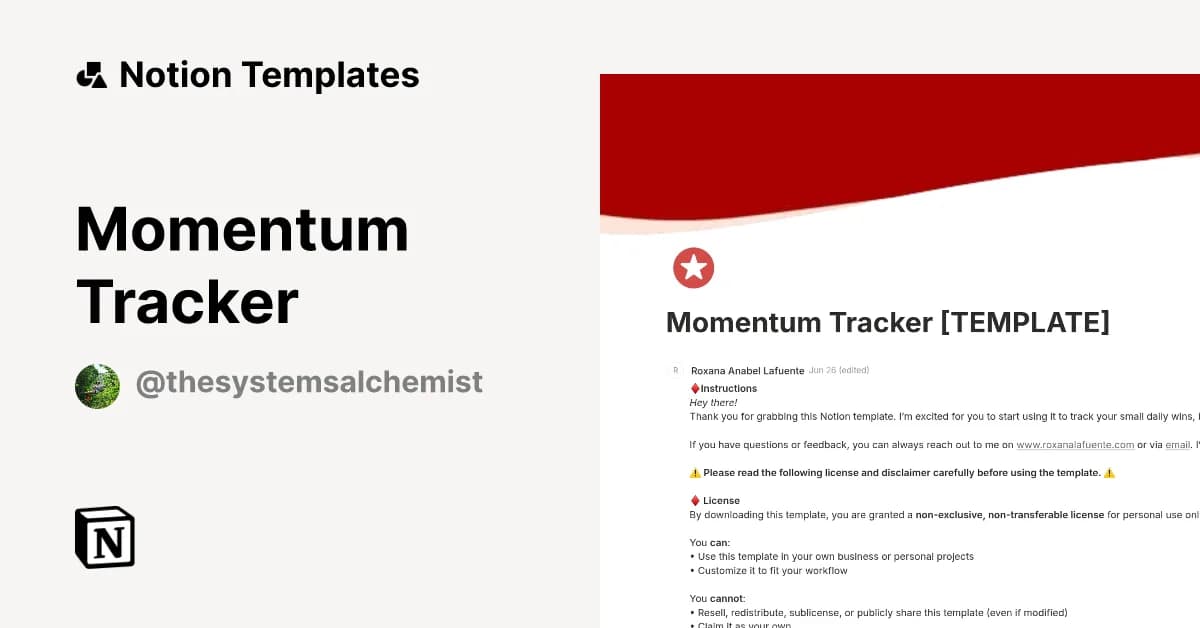 MOMENTUM - AIccountability, Vision Board Tracker using Notion MCP