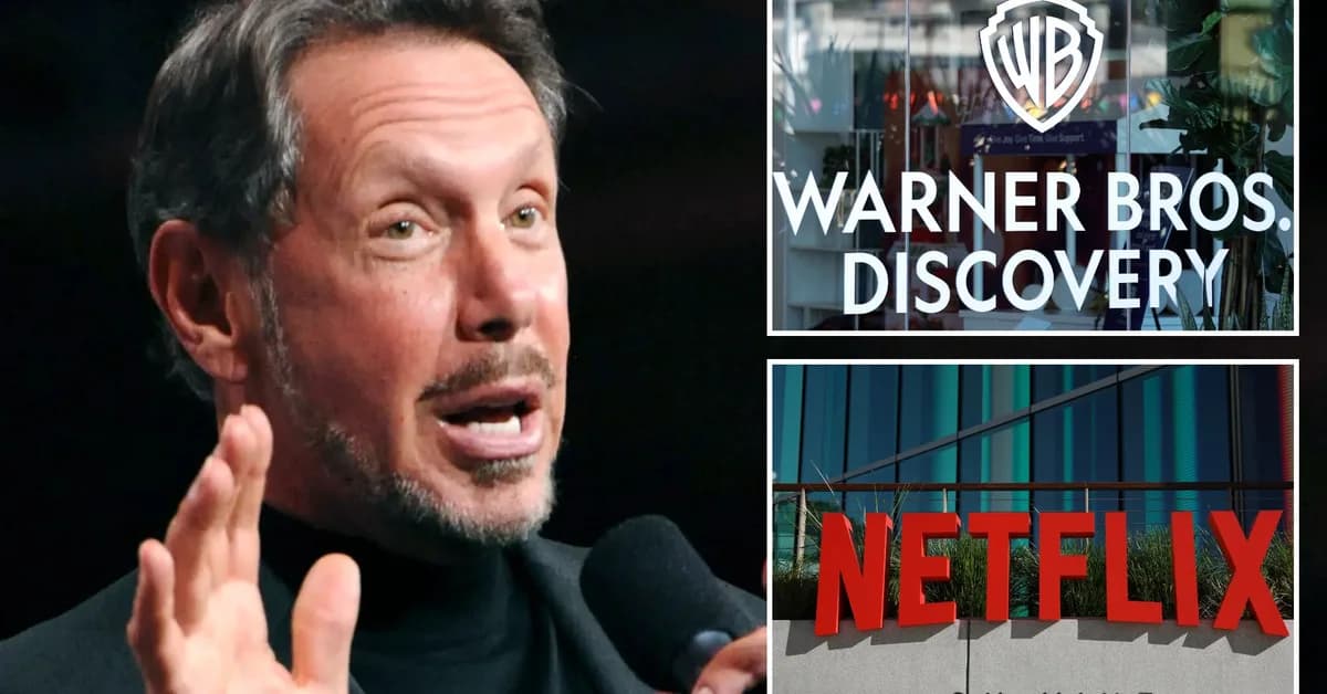 With Netflix Retreat, Trump Ally Larry Ellison Will Soon Own Warner Brothers, HBO, CNN, CBS, Paramount, Discovery, And Part Of TikTok