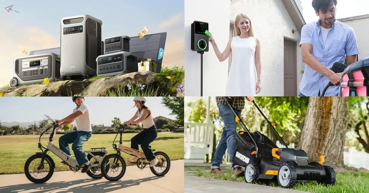 Day 1 Spring Sale Green Deals - Anker SOLIX increases power station savings up to 69%, Autel 50A smart EV charger, Lectric, more