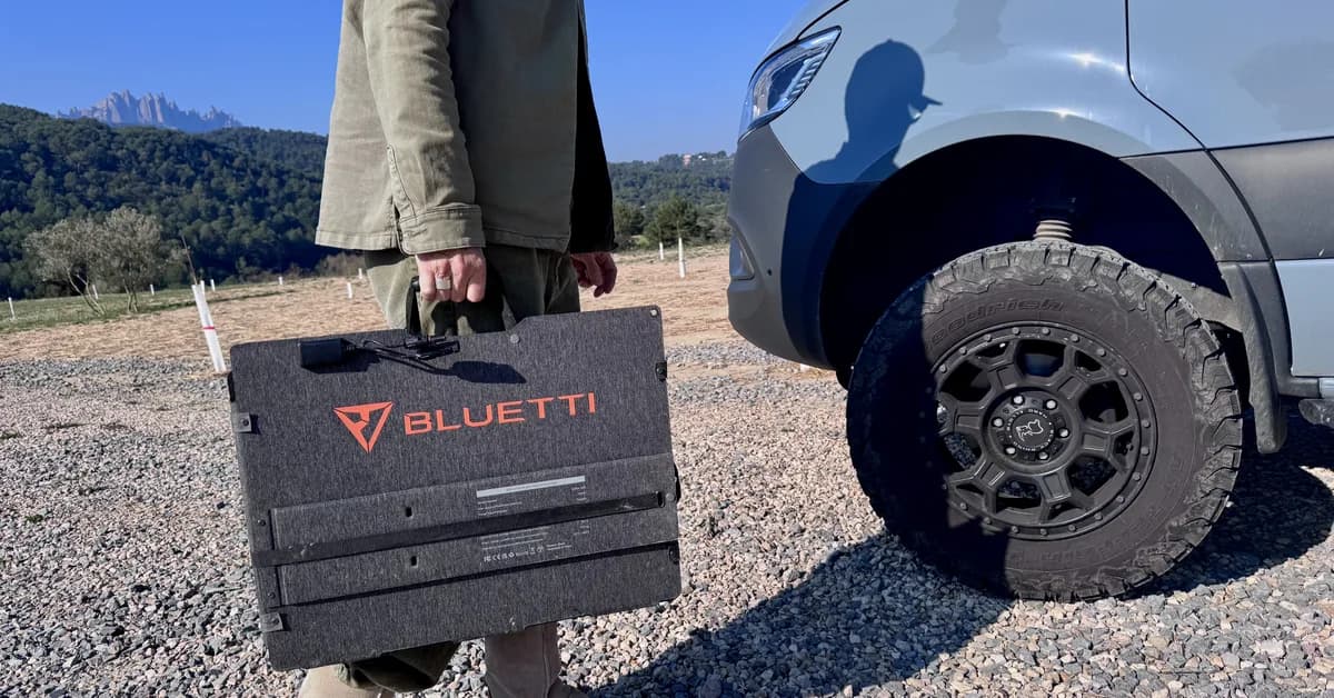 Bluetti's Sora 500 solar panel is incredibly powerful for its size