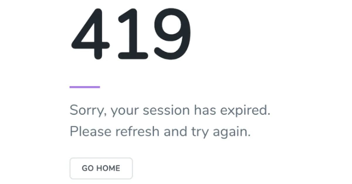 419 Session Expired Error in Laravel