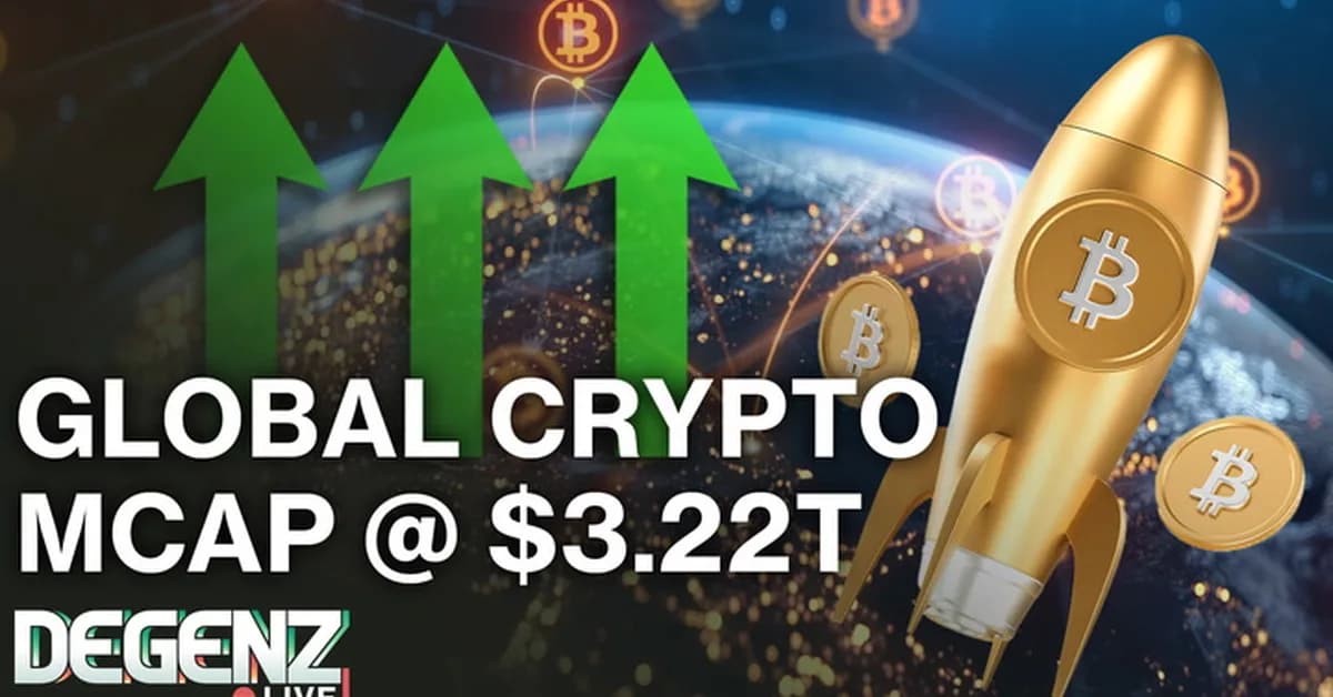 Global Crypto MCap up to $3.22 Trillion! XRP up 12%! Japan Endorse Crypto! Fear & Greed back to Neutral!