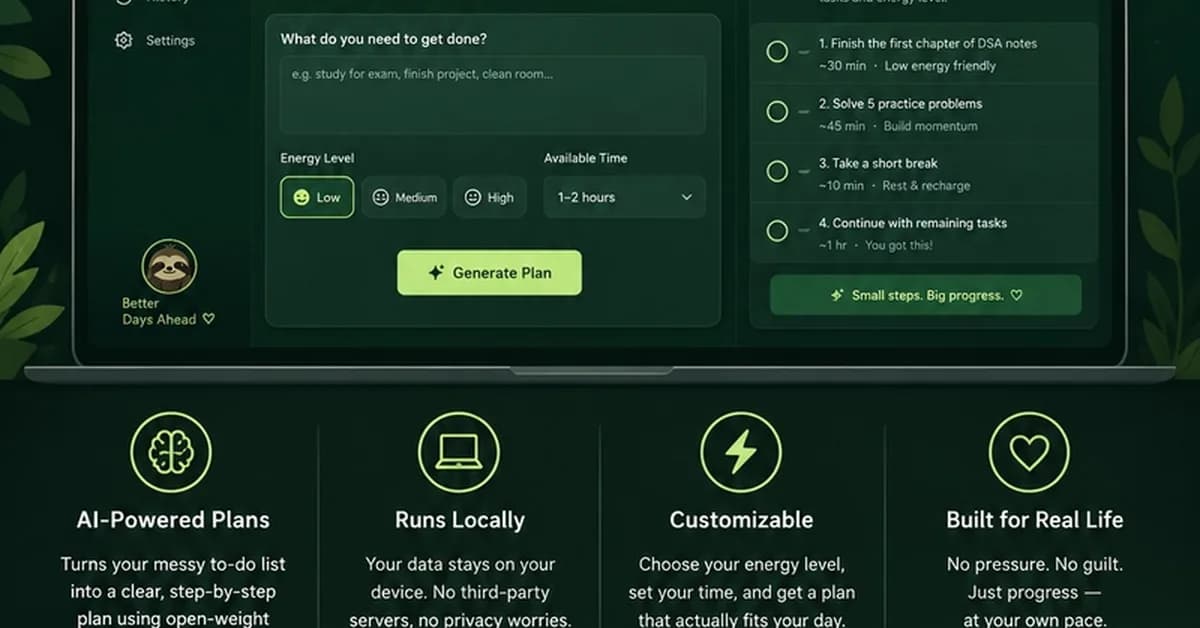 SlowMate AI: Do Less. Move Forward.