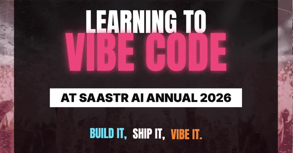Learning to Vibe Code at SaaStr AI Annual 2026. Build It, Ship It, Vibe It. Deploy It.