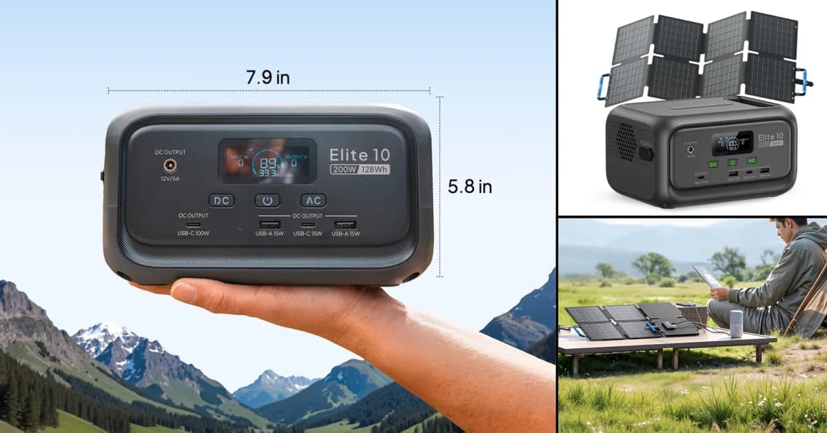 Bluetti Elite 10 power station + 60W solar panel hits $219, Worx string trimmer + leaf blower combo $129, Aventon e-bikes, more