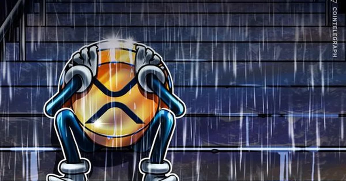 XRP price chart and whale activity warn of a drop below $1