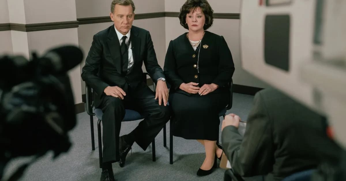 Melissa McCarthy and Clive Owen are grieving parents in The Murder Of JonBenét Ramsey first look