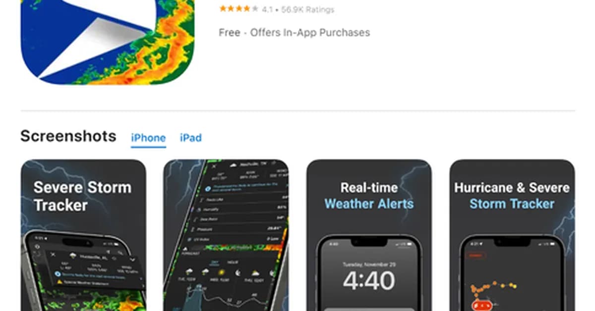 The new Storm Radar app is a treasure trove of data for weather nerds