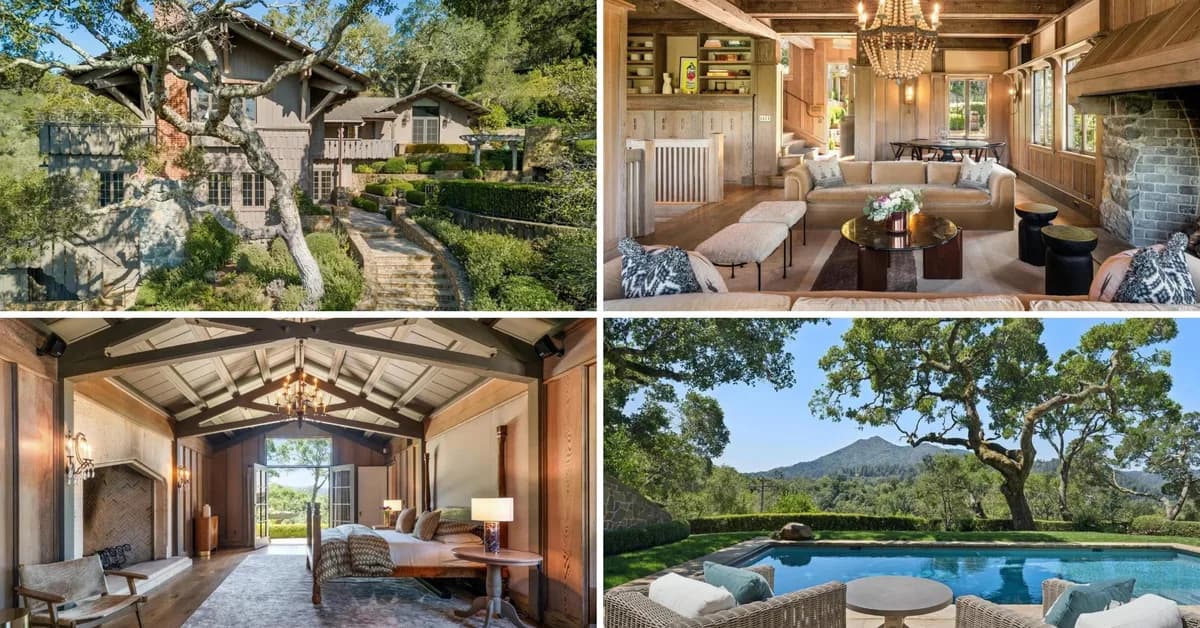 Extraordinary 1906 Marin County Chalet Built for a Lumber Baron Hits the Market for $13 Million