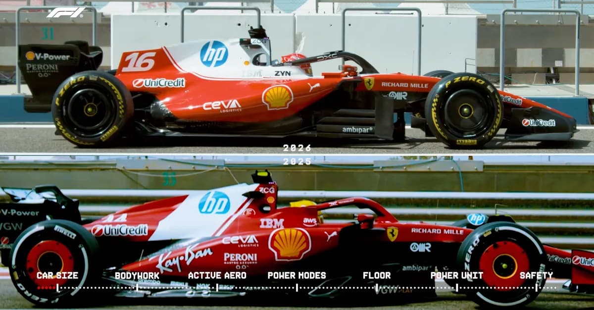 2026 F1 Cars Aren't Almost as Long as a Chevy Suburban Anymore