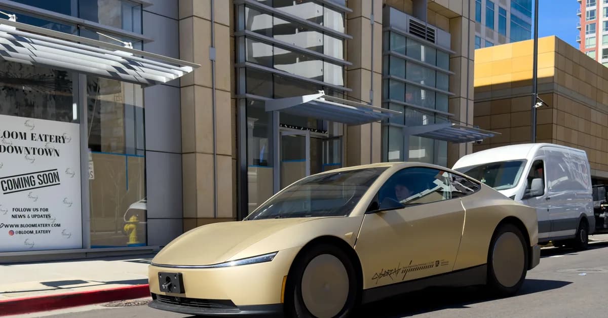 Watch the Cybercab robotaxi roll off Tesla's production line