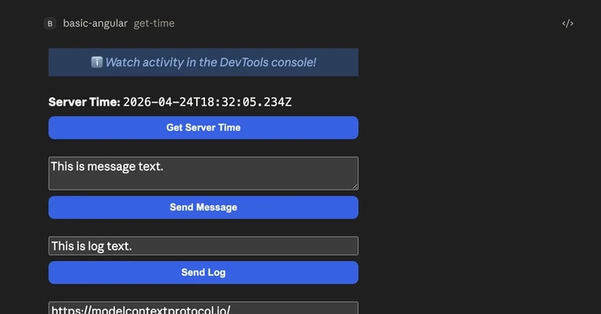 Building MCP Apps with Angular