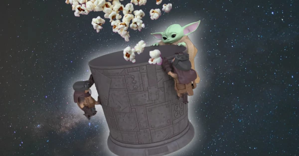 The New Mandalorian & Grogu Popcorn Bucket at Walmart Includes a Free Movie Ticket