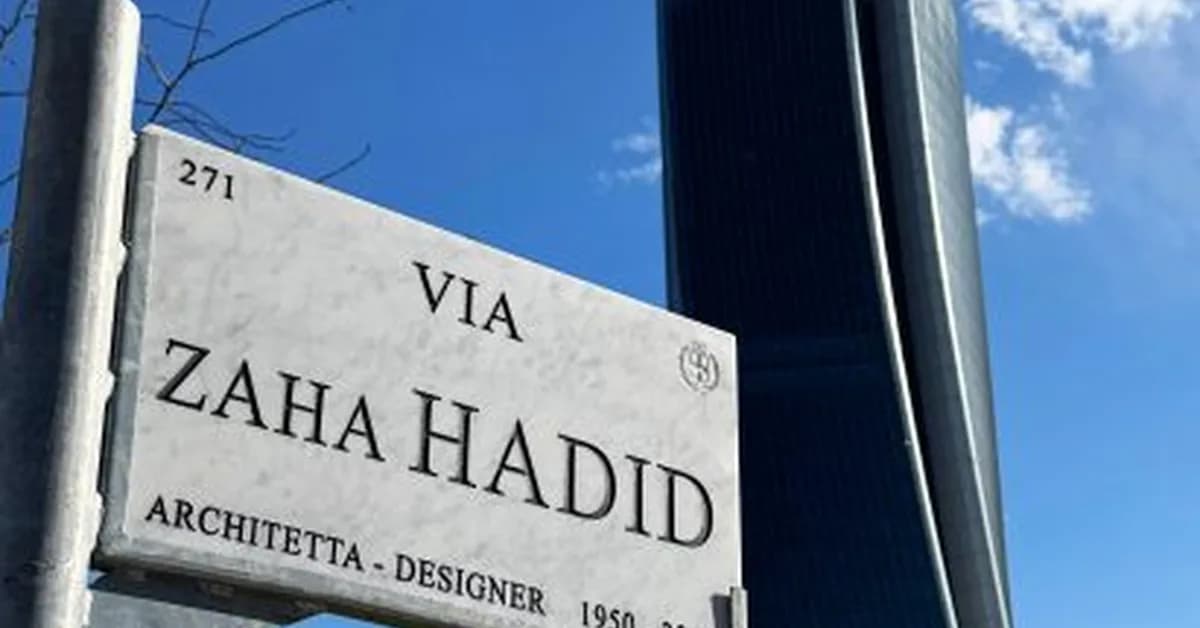 Milan names street after Zaha Hadid