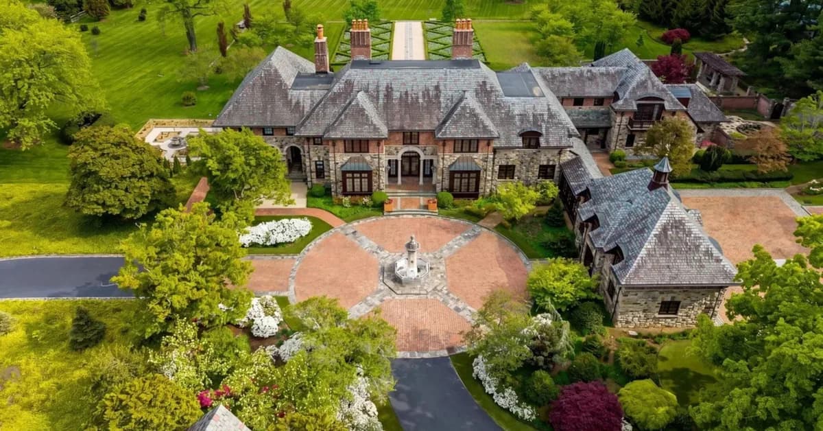 Epic $25 Million Tudor Estate Built on the Grounds of a Historic Orchard Is Listed for First Time