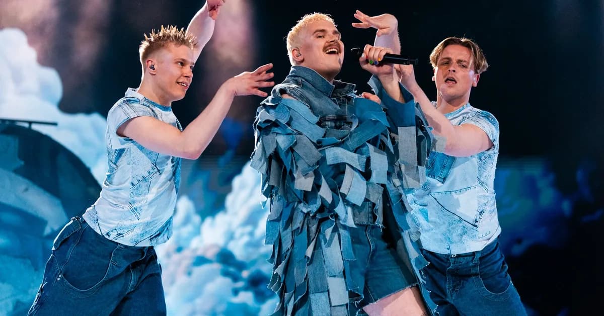 Finland's Eurovision favourite brings flames and a frantic violin to Vienna