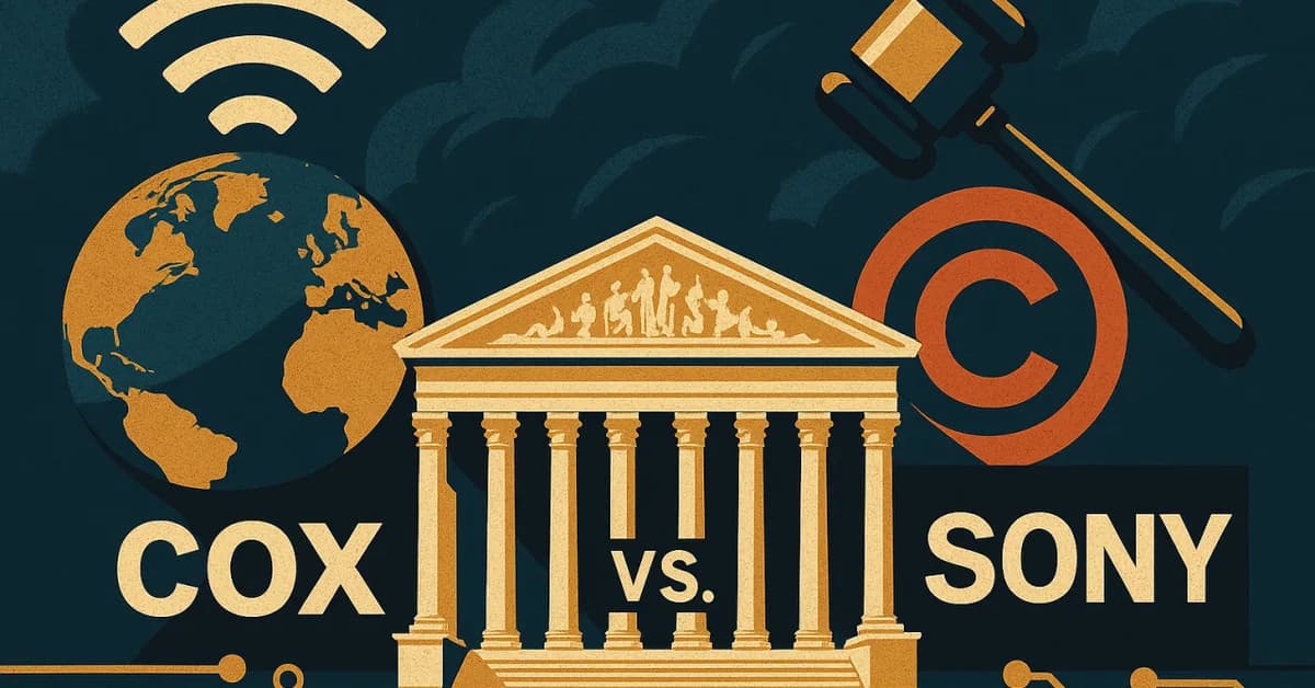 With Cox V. Sony The Supreme Court Provides Yet Another Internet-Protecting Decision