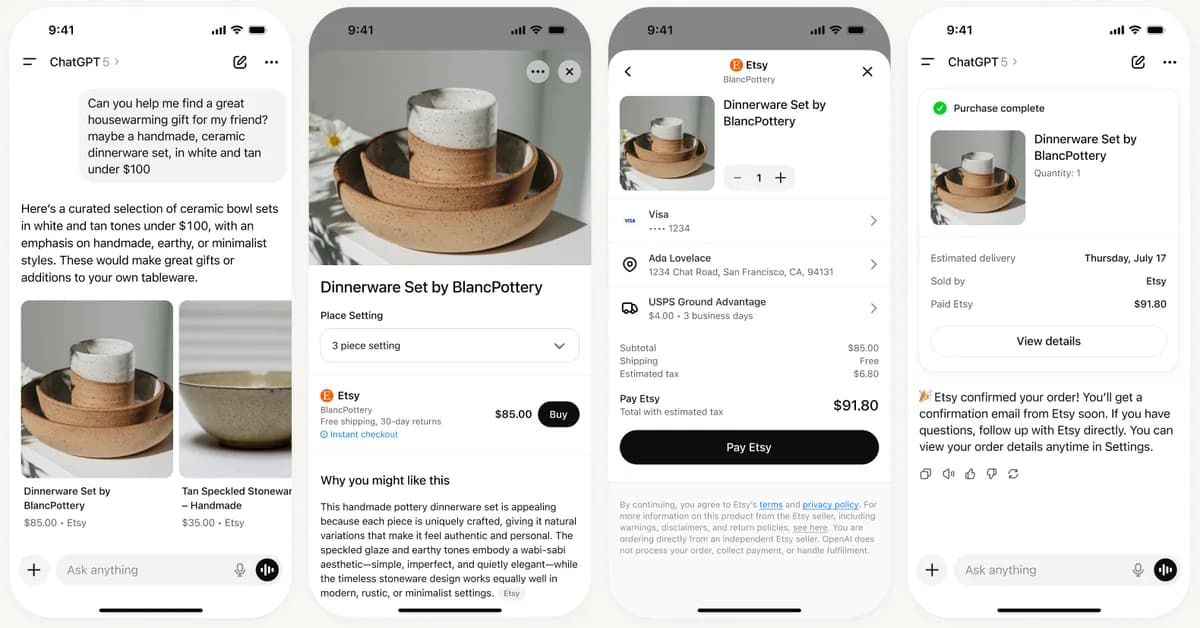 Shopify says purchases are coming 'inside ChatGPT' through agentic storefronts as OpenAI retreats on Instant Checkout