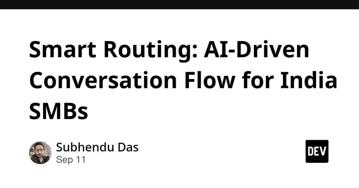 Smart Routing: AI-Driven Conversation Flow for India SMBs