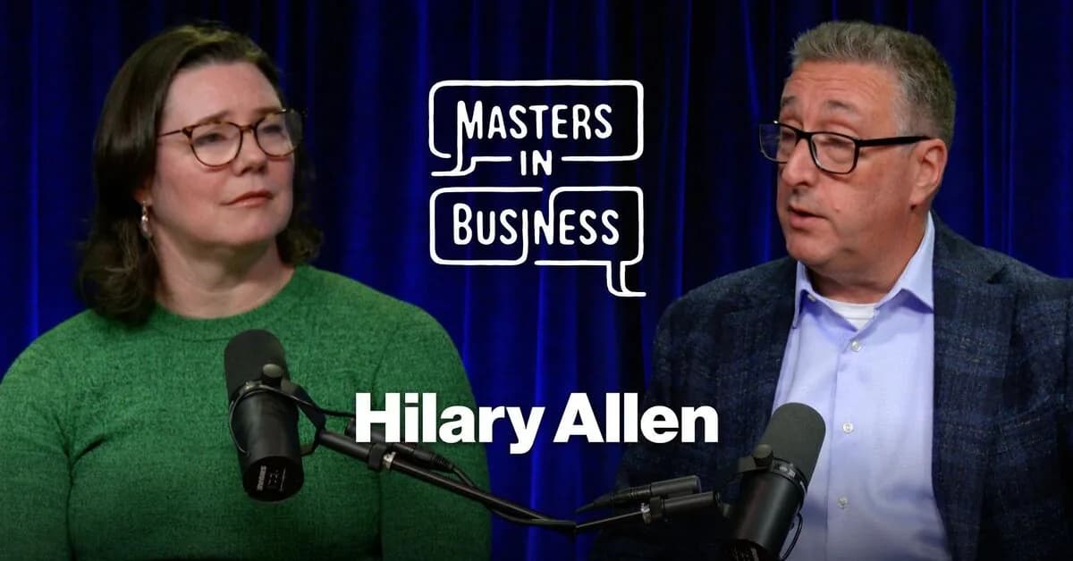 How AI Could Freeze Progress: Masters in Business with Hilary Allen