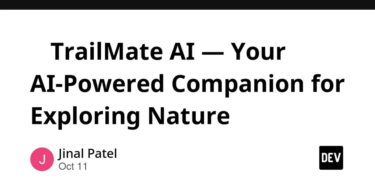 🌿 TrailMate AI - Your AI-Powered Companion for Exploring Nature