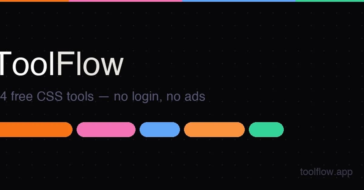 I built 84 free CSS tools in one place - no login, no ads, just tools