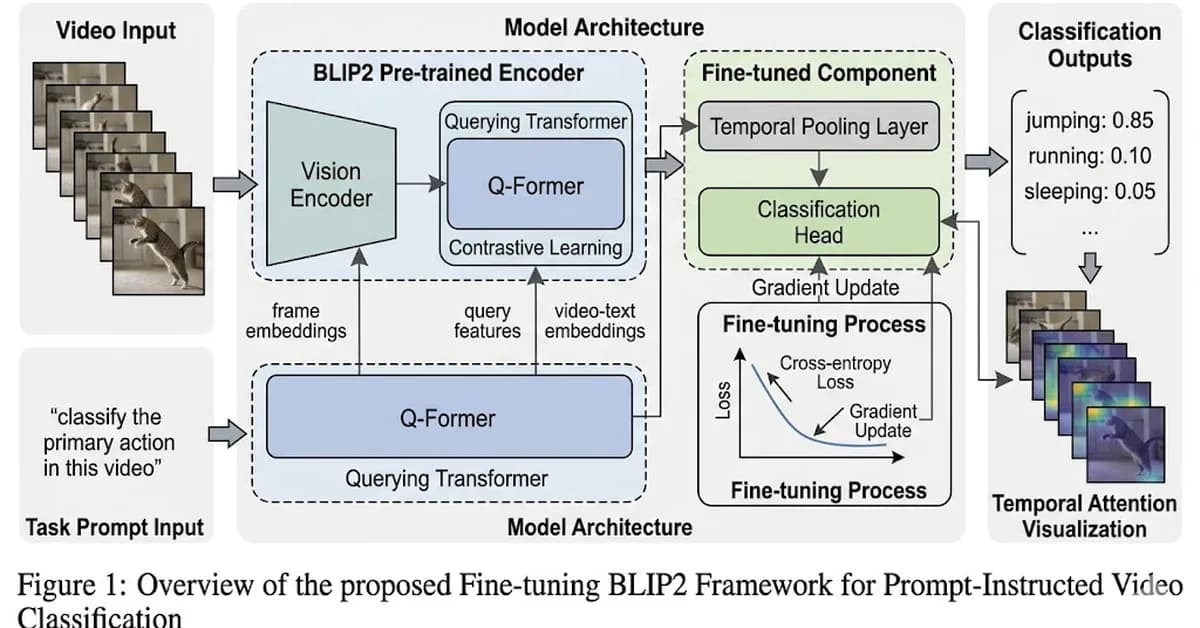 Fine-tuning BLIP2 for Prompt-instructed Video Classification