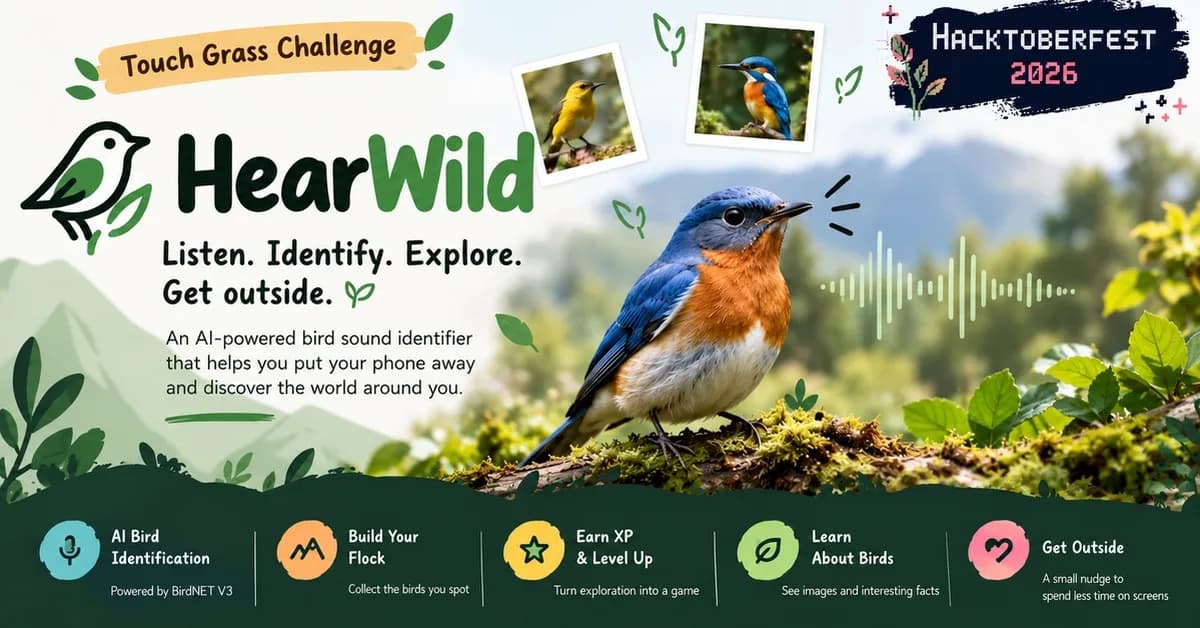 🌿 HearWild - An AI That Listens to Birds, Then Gets Out of Your Way