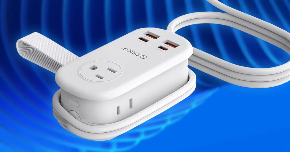 Get a Travel-Friendly Orico Power Strip With AC Outlets and USB Ports for Just Under $20