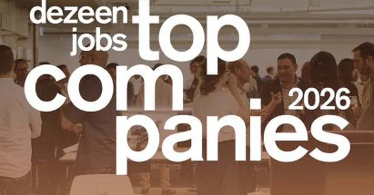 Dezeen Jobs announces Top Companies 2026