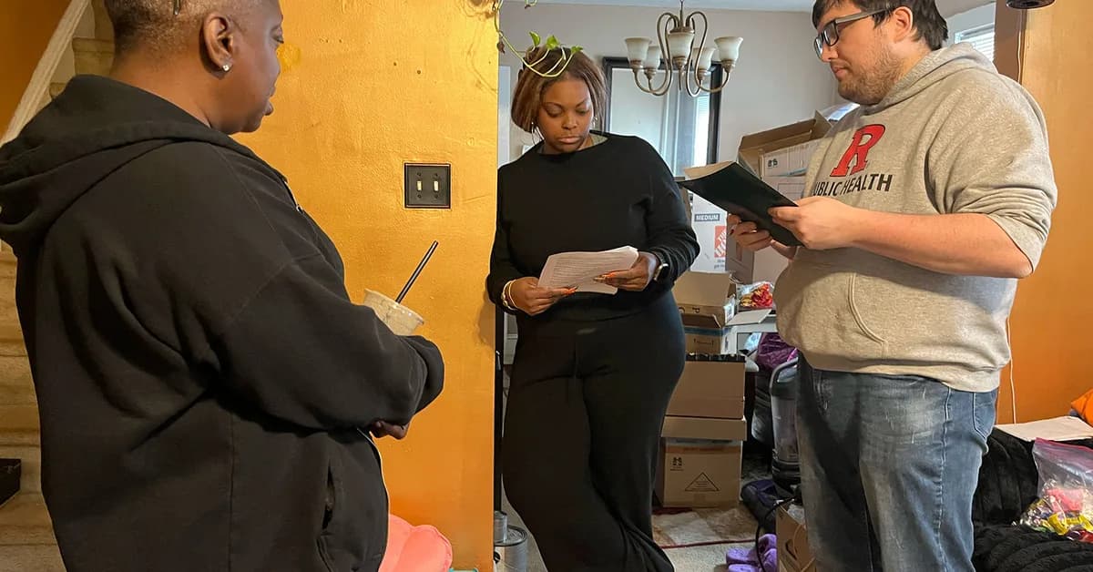 He's the only lead tester in this contaminated neighborhood. He graduates next month.