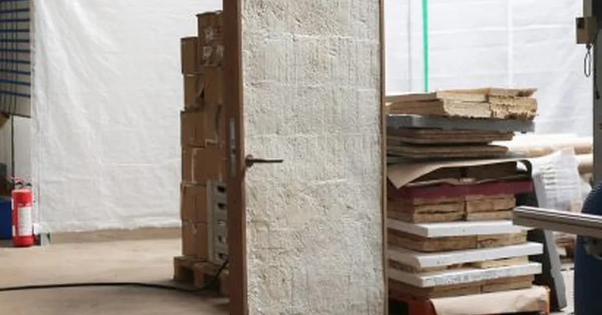 Rebound and Det Levende Hus develop "world's first" mass-produced mycelium door