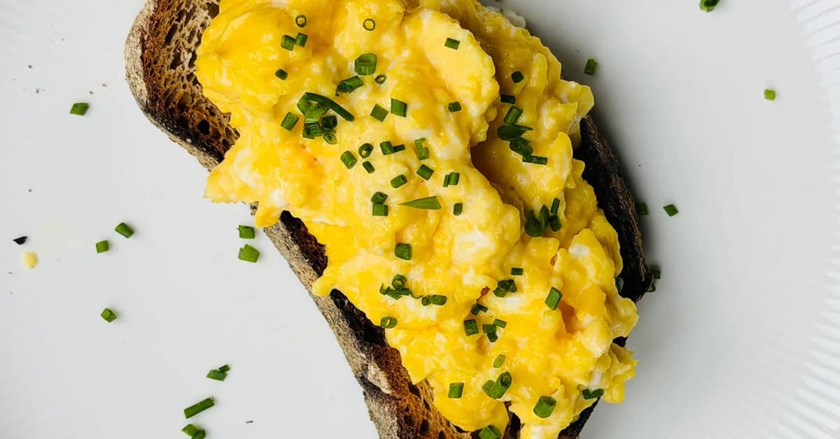 I made Gordon Ramsay's famous soft scrambled eggs. His recipe's good, but I found an easy way to make it even better.