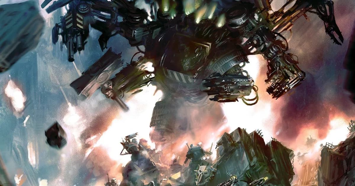 Games Workshop Reveals First Ever Official Artwork of 'Post-Ascension' Perturabo in the 'Modern' Warhammer 40,000 Universe - and He's Absolutely Massive