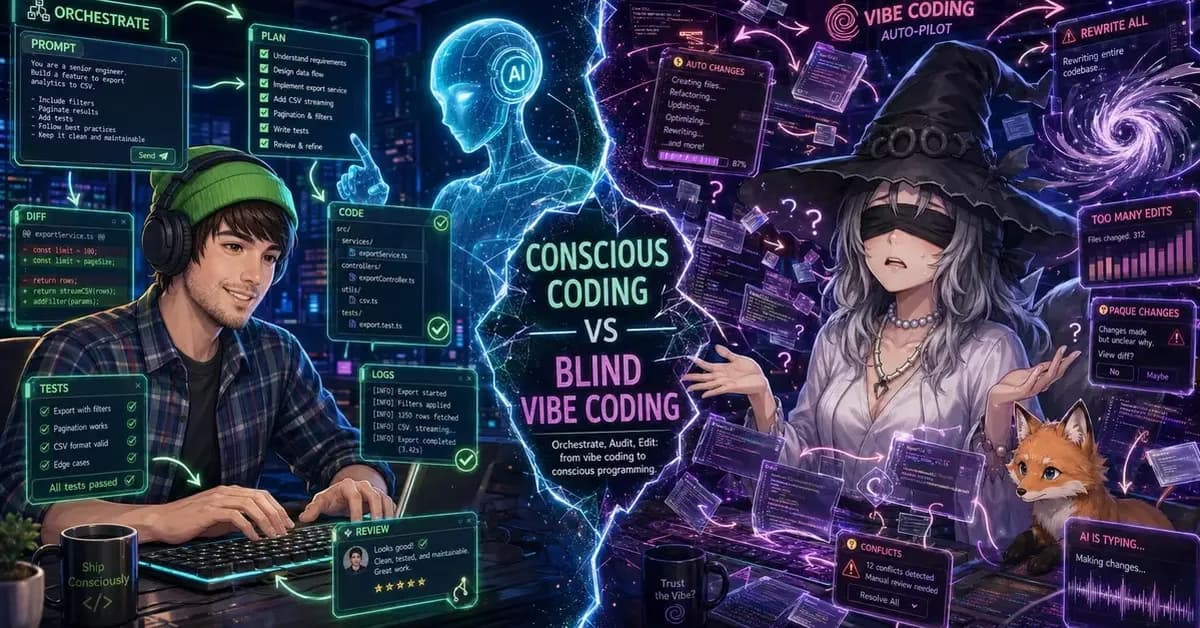 Orquestar, Auditar, Editar: del vibe coding a la programación consciente